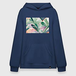 Худи оверсайз Листья акварель