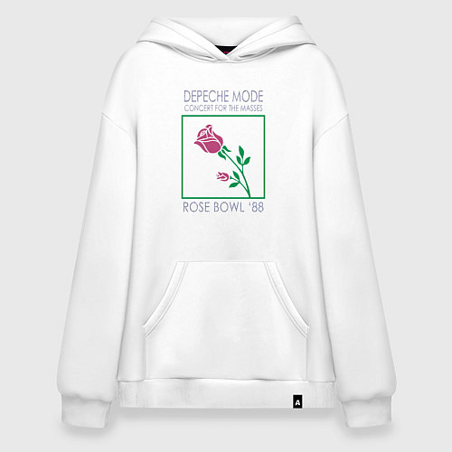 Худи оверсайз Depeche Mode - Rose Bowl 88 / Белый – фото 1