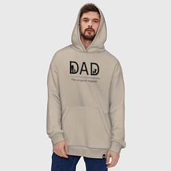 Толстовка-худи оверсайз Сила отца, цвет: миндальный — фото 2