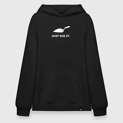 Худи оверсайз Just dig it / Черный – фото 1