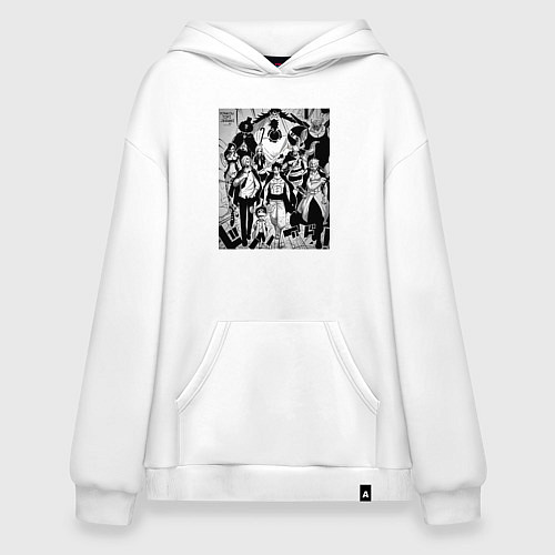 Худи оверсайз Ван-Пис мугивары вано / Белый – фото 1