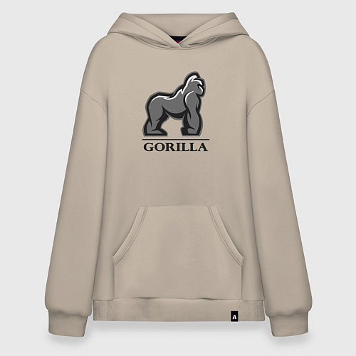 Худи оверсайз Горилла / Миндальный – фото 1