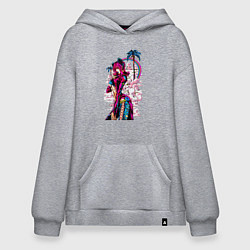 Толстовка-худи оверсайз ДжоДжо Джолин Куджо, цвет: меланж