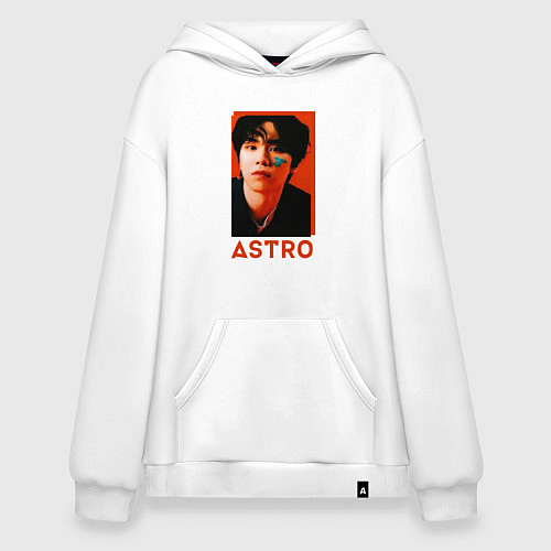 Худи оверсайз Astro Роки / Белый – фото 1