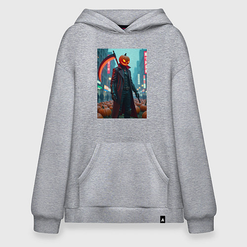 Худи оверсайз Киберпанк Джек / Меланж – фото 1