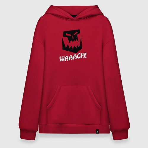 Худи оверсайз Warhammer waaagh game / Красный – фото 1