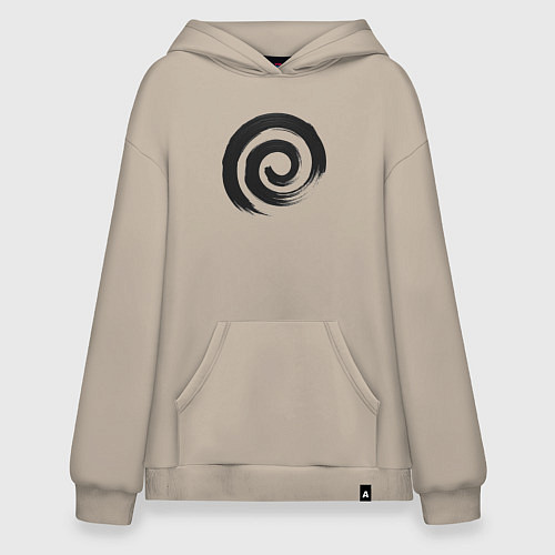 Худи оверсайз Спираль / Миндальный – фото 1