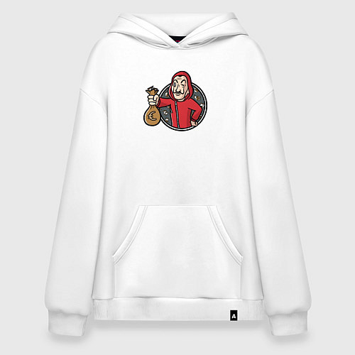 Худи оверсайз Money man / Белый – фото 1