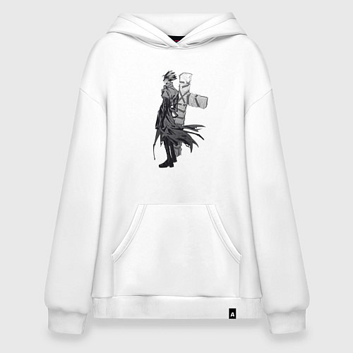 Худи оверсайз Триган Вэш Ураган / Белый – фото 1