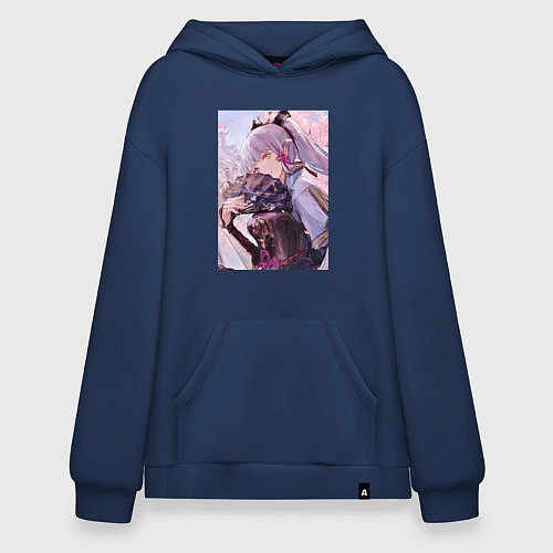 Худи оверсайз Геншин Камисато Аяка / Тёмно-синий – фото 1
