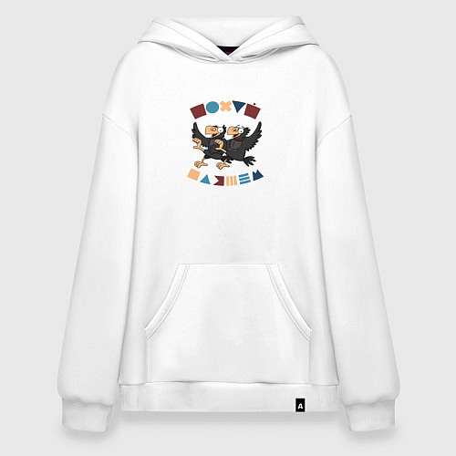 Худи оверсайз Пляшем пофиг / Белый – фото 1