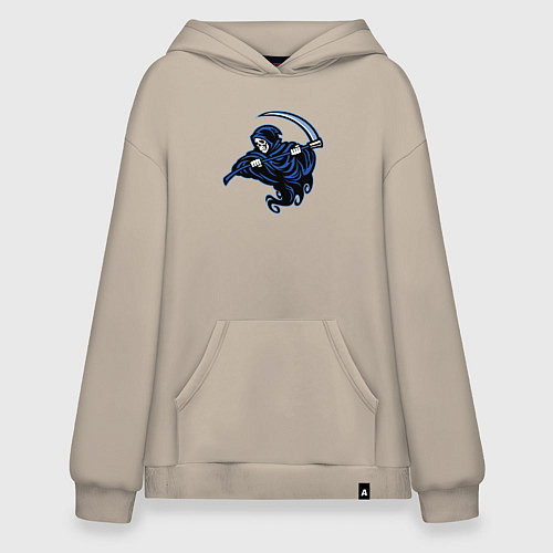 Худи оверсайз Death mood / Миндальный – фото 1