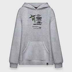 Толстовка-худи оверсайз Хмур, цвет: меланж