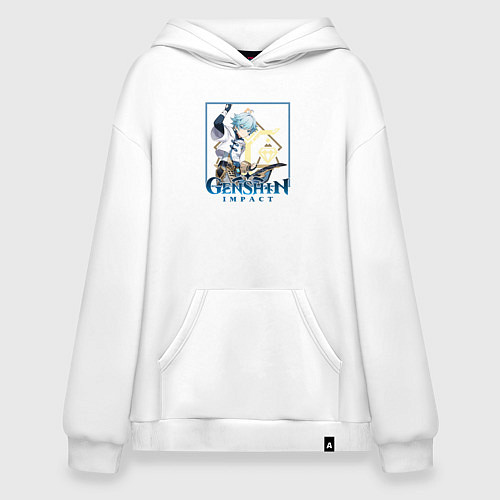 Худи оверсайз Чун Юнь / Белый – фото 1