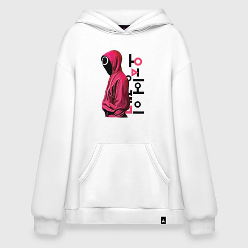 Худи оверсайз Squid game soldier / Белый – фото 1