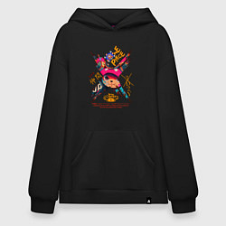 Толстовка-худи оверсайз One Piece Chopper Tony Tony, цвет: черный