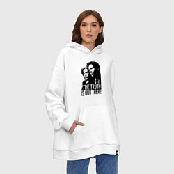 Толстовка-худи оверсайз Fox and Dana, цвет: белый — фото 2