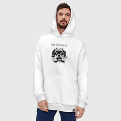 Толстовка-худи оверсайз Joy Division - rock dog, цвет: белый — фото 2