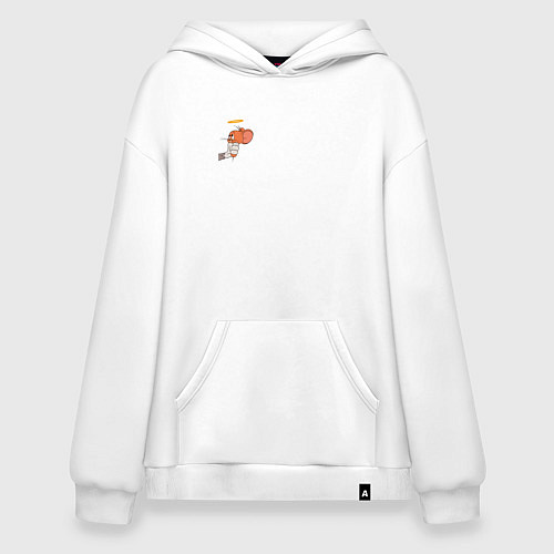 Худи оверсайз Джерри ангел мышка для пар / Белый – фото 1