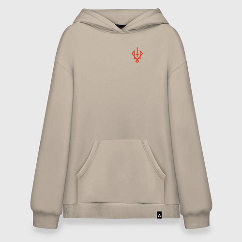 Худи оверсайз Славянский символ руевит / Миндальный – фото 1