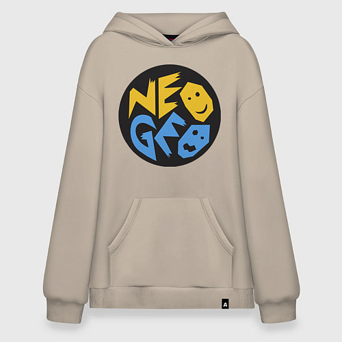 Худи оверсайз Neo geo logo / Миндальный – фото 1