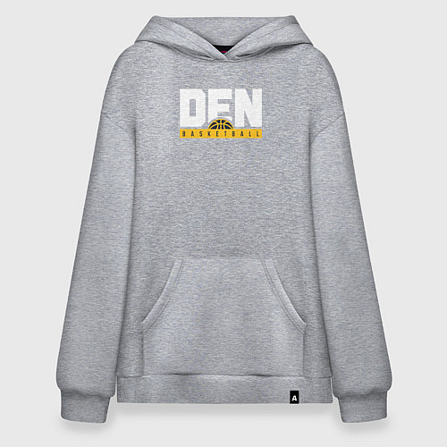 Худи оверсайз Denver Basketball / Меланж – фото 1