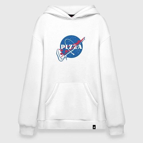 Худи оверсайз Пицца / Белый – фото 1