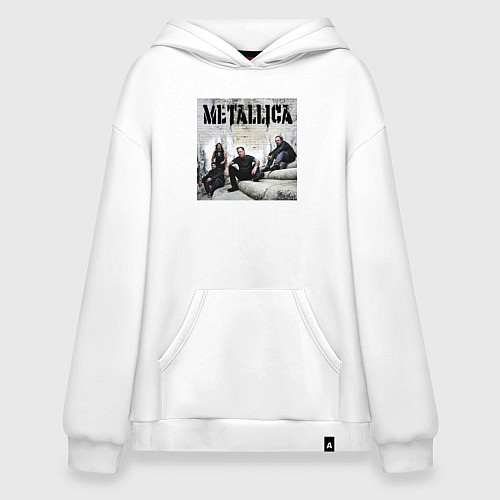 Худи оверсайз Metallica - cool guys / Белый – фото 1