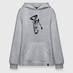 Толстовка-худи оверсайз Allen Iverson NBA, цвет: меланж