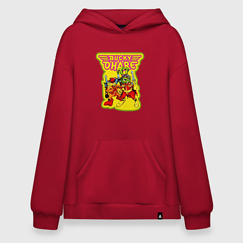 Худи оверсайз Bucky ohare / Красный – фото 1
