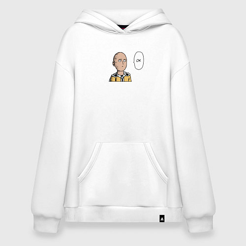 Худи оверсайз Ванпанчмен ок / Белый – фото 1