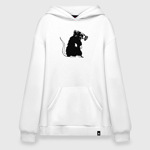 Худи оверсайз Gas rat / Белый – фото 1