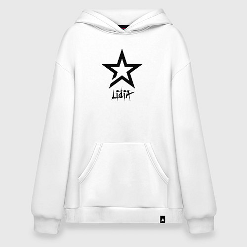 Худи оверсайз Lidia - star / Белый – фото 1