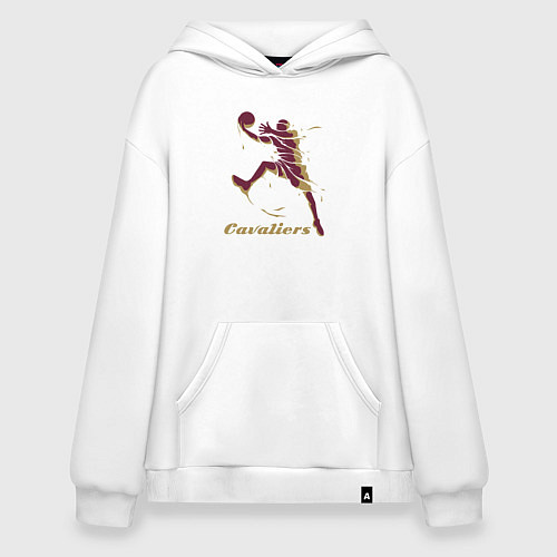 Худи оверсайз Baller Cavaliers / Белый – фото 1