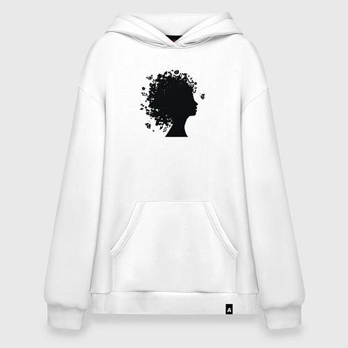 Худи оверсайз Весенняя красавица / Белый – фото 1