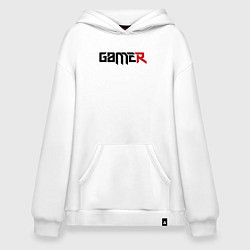 Толстовка-худи оверсайз Gamer, цвет: белый
