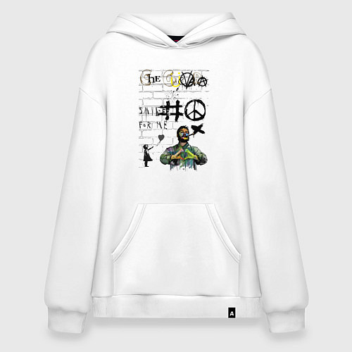 Худи оверсайз Che Guevara граффити / Белый – фото 1