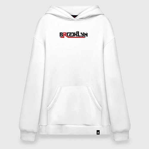 Худи оверсайз Brooklyn USA / Белый – фото 1