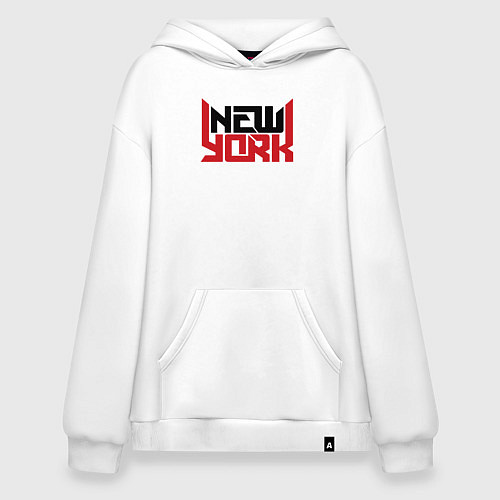 Худи оверсайз America New York / Белый – фото 1