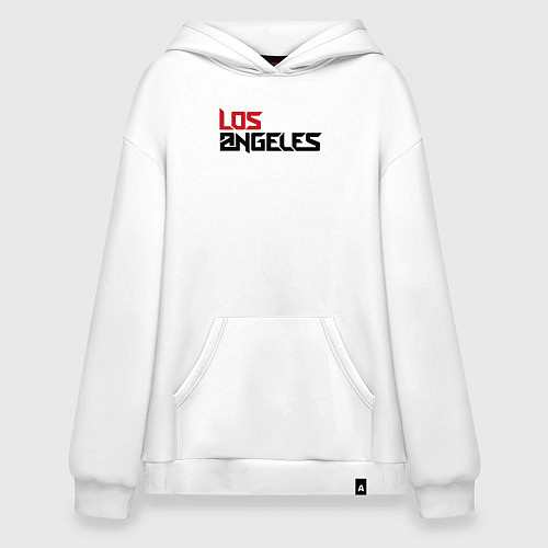 Худи оверсайз USA Los Angeles / Белый – фото 1