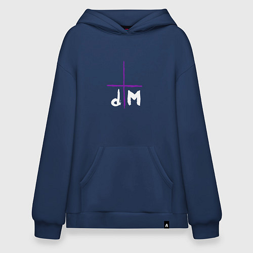 Худи оверсайз Depeche Mode - Sofad logos / Тёмно-синий – фото 1