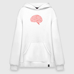 Худи оверсайз Мозг иллюстрация