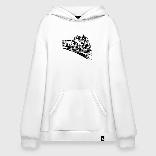 Худи оверсайз Volvo викинг / Белый – фото 1