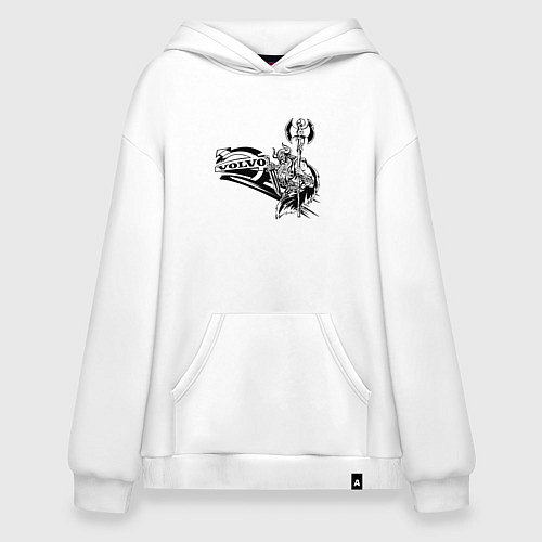 Худи оверсайз Викинг вольво / Белый – фото 1