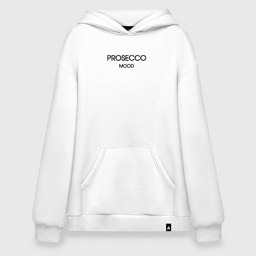 Худи оверсайз Prosecco mood collection / Белый – фото 1