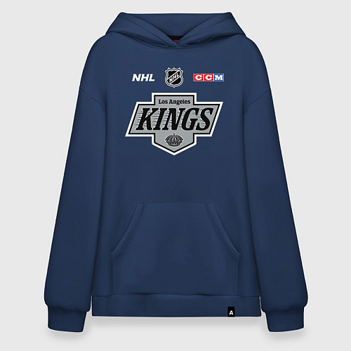 Худи оверсайз Лос Анджелес Кингз - НХЛ команда / Тёмно-синий – фото 1
