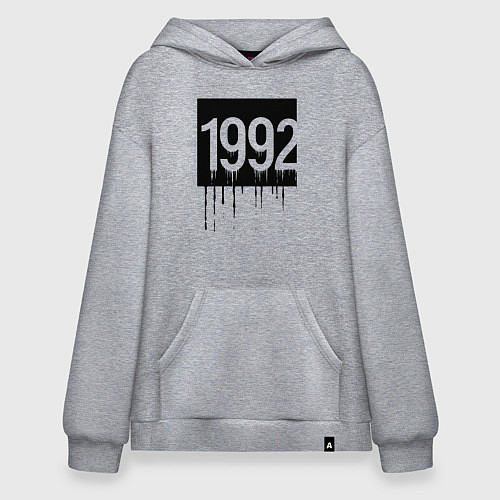 Худи оверсайз Капающий 1992 год / Меланж – фото 1