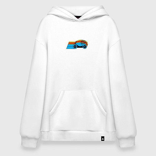 Худи оверсайз Tron motorbike / Белый – фото 1