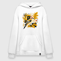 Худи оверсайз Дятел на ветке дуба