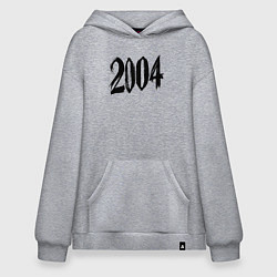 Толстовка-худи оверсайз 2004 штрихами, цвет: меланж